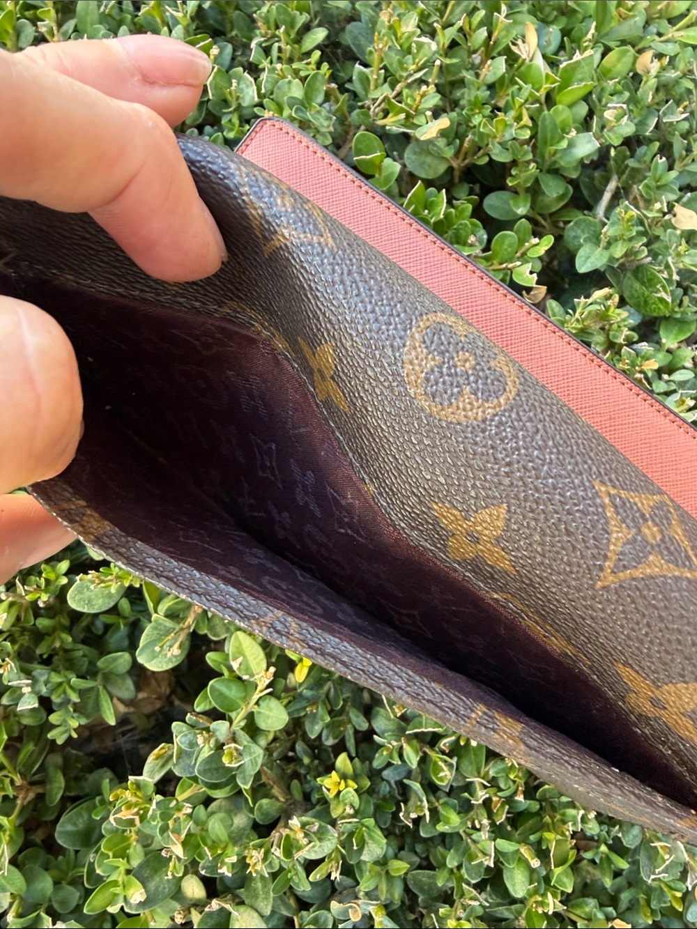 Louis Vuitton Monogram Continental Wallet with Orange Interior - Picture 8 of 12